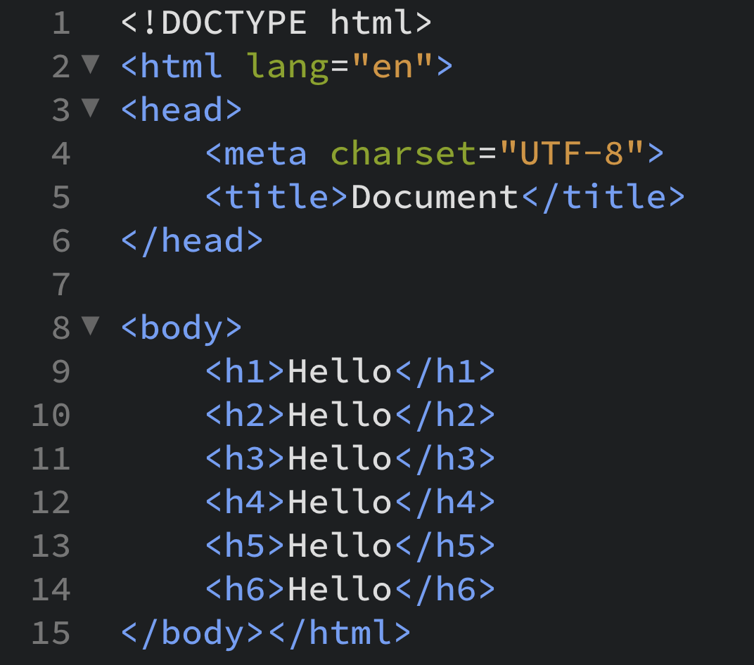 HTML 기초 태그(Tag) 모음